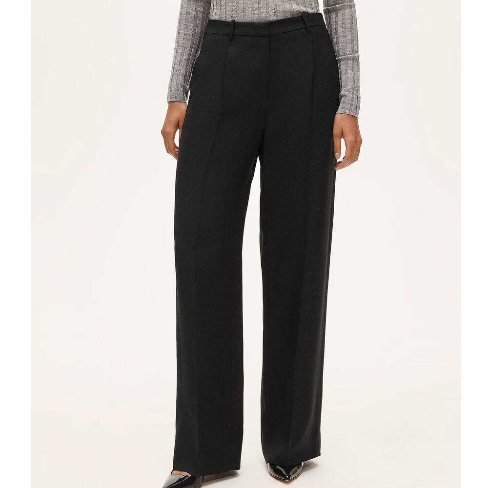 J Crew Women’s 6 Pants 29 x 31 Essential Wide Leg Luster Canvas Trouser High